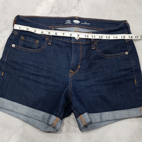 Old Navy Fitted Shorts Women's Size 4 Denim Blue - Picture 5 of 7